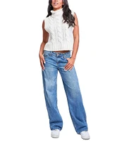 YMI Jeanswear Low Rise Wide Leg Jeans