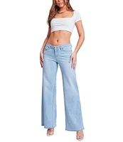 YMI Jeanswear Low Rise Wide Leg Jeans