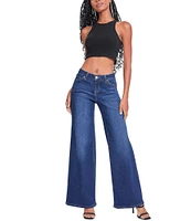 YMI Jeanswear Low Rise Wide Leg Jeans