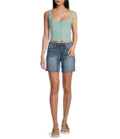 YMI Jeanswear Mid Rise 5-Pocket Shorts