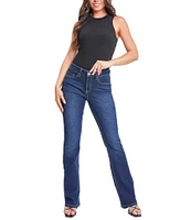 YMI Jeanswear Mid Rise Back Flap Pocket Bootcut Jeans