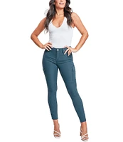 YMI Jeanswear Mid Rise Hyperstretch Skinny Cargo Jeans