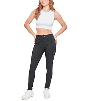 YMI Jeanswear Mid Rise Hyperstretch Skinny Cargo Jeans