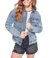 YMI Jeanswear Oversized Utility Denim Jacket