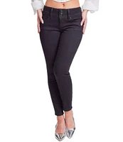 YMI Jeanswear Wbb Repreve High Rise Fray Panel Skinny Jeans