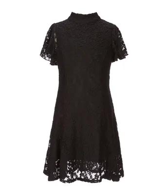 Zunie Big Girls 7-16 Patterned-Lace Shift Dress