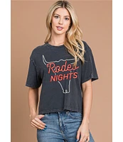 Zutter Knit Short Sleeve Rodeo Nights Tee