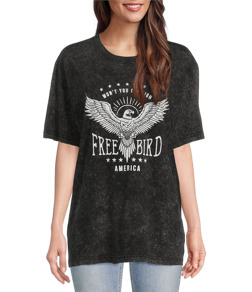 Zutter Short Sleeve Free Bird Tee Shirt