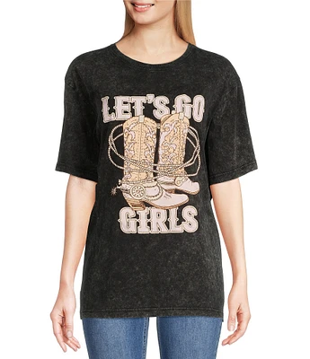 Zutter Short Sleeve Let's Go Girls Tee Shirt