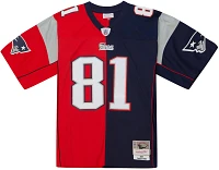 Mitchell & Ness Men's New England Patriots Randy Moss #81 2007 Split Throwback Jersey