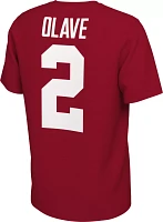 Nike Men's Ohio State Buckeyes Chris Olave #2 Scarlet Football Jersey T-Shirt