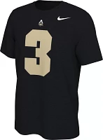 Nike Men's Purdue Boilermakers David Bell #3 Black Football Jersey T-Shirt