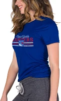 Concepts Sport Women's New York Rangers Marathon Blue T-Shirt