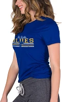 Concepts Sport Women's St. Louis Blues Marathon Blue T-Shirt