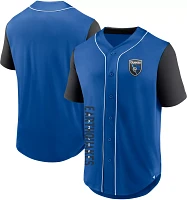 MLS Adult San Jose Earthquakes Balance Blue Baseball Jersey