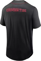 NCAA Men's Alabama Crimson Tide Black Full Button Fashion Baseball Jersey