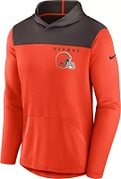 Nike Men's Cleveland Browns Alternate Orange Hooded Long Sleeve T-Shirt