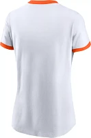 Nike Women's Cleveland Browns Rewind Team Stacked White T-Shirt