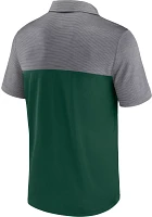 NCAA Men's Miami Hurricanes Grey/Green Fundamentals Streaky Polo