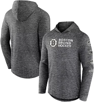 NHL Boston Bruins Iced Out Slub Black Long Sleeve Hoodie Shirt