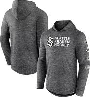 NHL Seattle Kraken Iced Out Slub Black Long Sleeve Hoodie Shirt