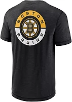 NHL Boston Bruins 2-Hit Logo Black T-Shirt