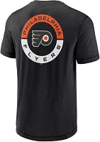 NHL Philadelphia Flyers 2-Hit Logo Black T-Shirt