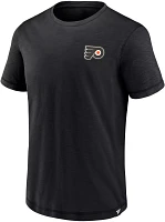 NHL Philadelphia Flyers 2-Hit Logo Black T-Shirt