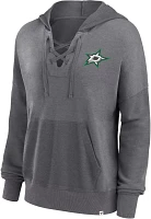 NHL Women's Dallas Stars Snow Wash Grey Pullover Hoodie