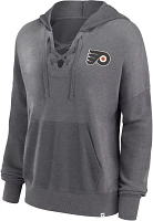 NHL Women's Philadelphia Flyers Snow Wash Grey Pullover Hoodie