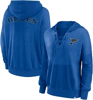 NHL Women's St. Louis Blues Snow Wash Blue Pullover Hoodie