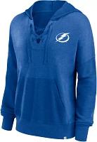 NHL Women's Tampa Bay Lightning Snow Wash Blue Pullover Hoodie