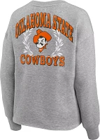 NCAA Women's Oklahoma State Cowboys Grey Heritage Crew Neck Sweatshirt