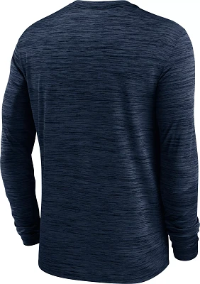 Nike Men's Houston Texans Sideline Velocity Navy Long Sleeve T-Shirt