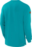 Nike Men's Miami Dolphins Sideline Player Green Long Sleeve T-Shirt