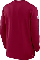 Nike Men's Washington Commanders Sideline Red Half-Zip Long Sleeve Top