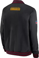 Nike Men's Washington Commanders Sideline Coaches Black Full-Zip Bomber Jacket