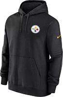 Nike Men's Pittsburgh Steelers 2023 Sideline Club Black Pullover Hoodie