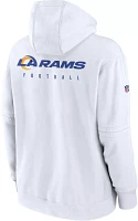 Nike Men's Los Angeles Rams 2023 Sideline Club White Pullover Hoodie