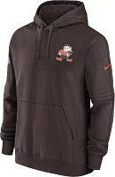 Nike Men's Cleveland Browns 2023 Sideline Club Brown Pullover Hoodie