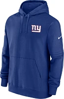 Nike Men's New York Giants 2023 Sideline Club Blue Pullover Hoodie