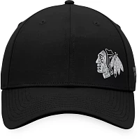 NHL Chicago Blackhawks 2023 Authentic Pro Road Black Adjustable Hat