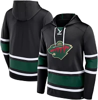 NHL Minnesota Wild Laced Up Black Pullover Hoodie