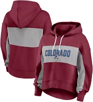 NHL Women's Colorado Avalanche Filled Stat Sheet Maroon Pullover Hoodie