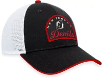 NHL New Jersey Devils Fundamental Black Trucker Hat