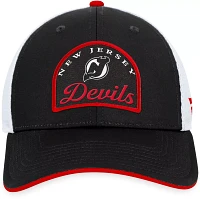 NHL New Jersey Devils Fundamental Black Trucker Hat