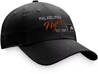 NHL Women's Philadelphia Flyers Script Black Adjustable Dad Hat