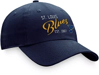 NHL Women's St. Louis Blues Script Navy Dad Hat