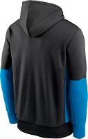 Nike Men's Carolina Panthers Overlap Black Pullover Hoodie