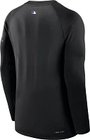 Nike Men's Colorado Rockies Black Authentic Collection Game Crew Neck Sweatshirt